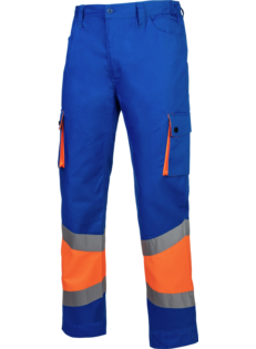 Pantalón de Trabajo Térmico Alta Visibilidad 1/2 Naranja/Real