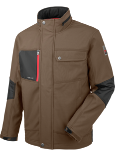 Giacca in Softshell marrone Nature