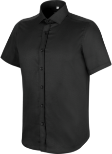 Premium zwart overhemd met korte mouwen Würth MODYF