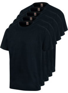 Arbeits T-Shirt 5er Pack marineblau