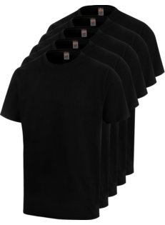 Pack 5 camisetas Negro (misma talla)