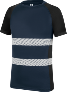 Camiseta Dry Tech Reflex Azul Marino/Negro