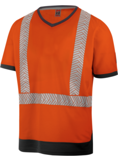 T-shirt HIVIS FLUO arancione fluo