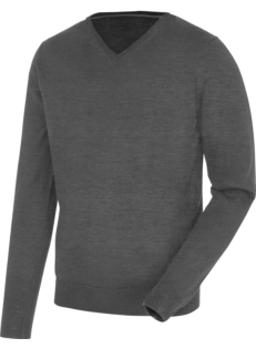 Pullover V-Neck grigio
