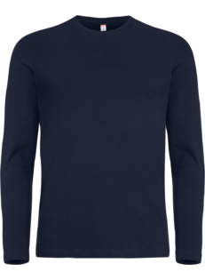 Langermet T-skjorte marine