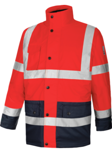 LUMEN 4-in-1 werkparka Rood/Marine