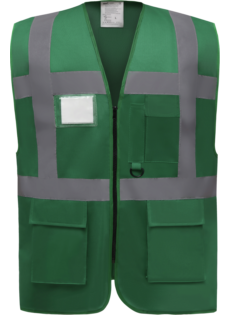 Gilet de travail RETRO multipoches vert