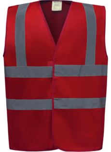 Gilet de travail Retro rouge