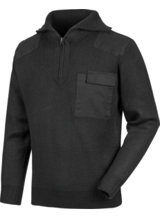 Pullover 1/2 Cremallera Negro