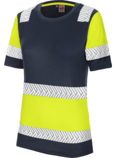 Tee-shirt femme haute visibilité FLUO ONE jaune/marine