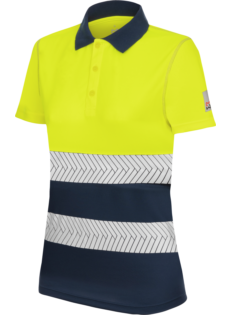 Polo Manga Corta Mujer Lumen Pro Amarillo/Marino