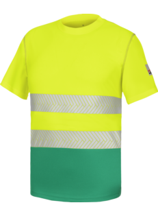 Camiseta Manga Corta Lumen Pro Amarillo/Verde