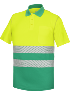 Polo Manga Corta Lumen Pro Amarillo/Verde