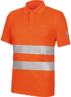 Polo Manga Corta Lumen Pro Naranja