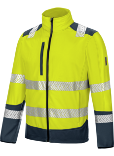 Softshell Fluo Amarillo/Marino