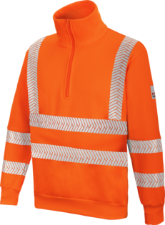 Sudadera Cremallera Naranja