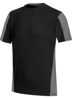 T-shirt de travail bicolore JOB+ BICOLOR noir/gris