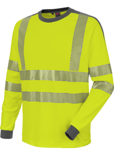 Warnschutz Langarmshirt Neon EN ISO 20471 gelb