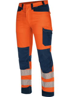 Pantalón Alta Visibilidad Fluo Naranja/Azul