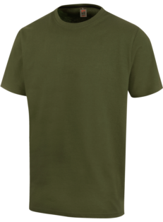 T-shirt Job+ verde militare 100% cotone jersey