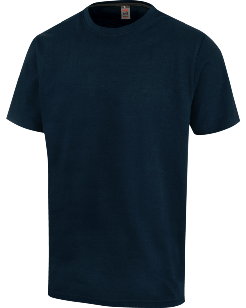 T-shirt de travail Job+ Würth MODYF marine de la marque de vêtements de travail et chaussures de sécurité Würth MODYF. Positionné en vue de face, les détails et couleurs sont bien visibles.