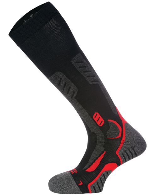 Chaussettes de travail hiver montantes Würth MODYF noires/rouges