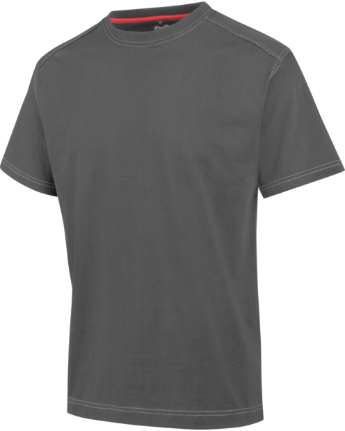 T-shirt de travail Pro Würth MODYF de couleur gris de la marque de vêtements de travail et chaussures de sécurité Würth MODYF. Positionné en vue de face, les détails et couleurs sont bien visibles.