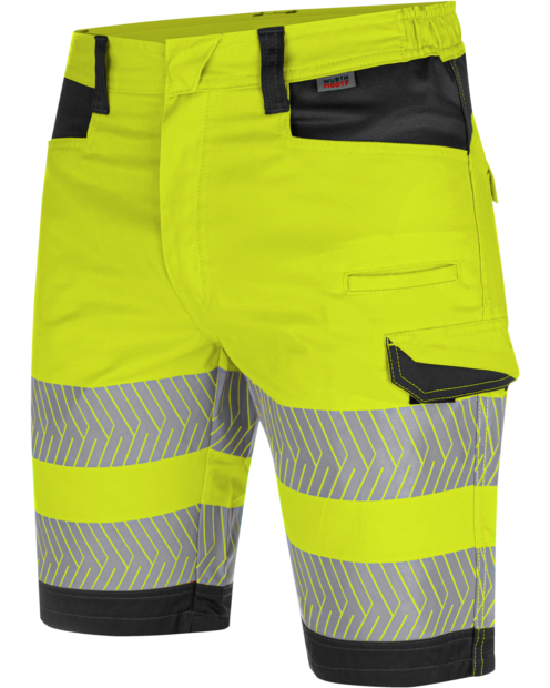 Bermuda de travail haute-visibilité fluo jaune/anthracite Würth MODYF