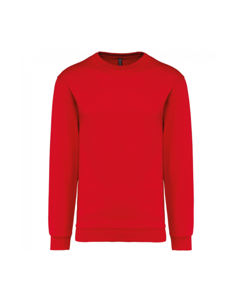 Sweat de travail col rond K474 rouge