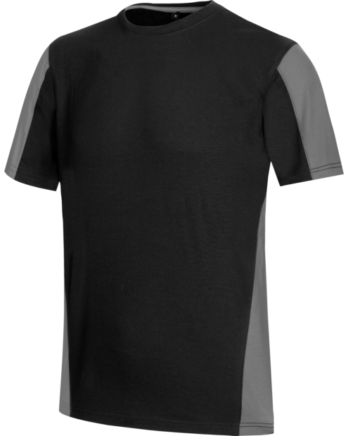 T-shirt de travail bicolore JOB+ BICOLOR noir/gris