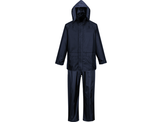Set De Pluie INDRA FIRST Marine Würth MODYF - Veste Et Pantalon Imperméables, Coutures Thermosoudées