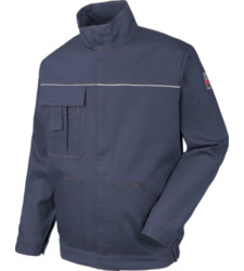 Klassische Arbeitsjacke marine blau für Mechaniker, aus hochwertiger Baumwolle, preiswert und bequem