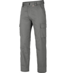 Pantalon d'hiver gris avec fermeture éclair YKK