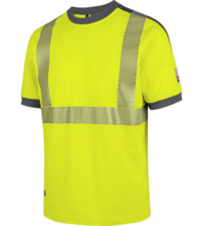 WÜRTH Warnschutz T-Shirt - Fluoreszierendes Arbeitshemd Mit Reflektoren EN 20471