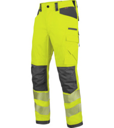 Photo de Pantalon de travail haute-visibilité EN 20471 2 Neon Würth MODYF jaune anthracite