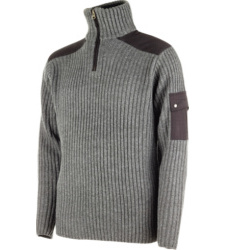 Photo de Pull zippé de travail Ranger gris anthracite