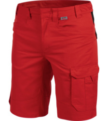 Metallfreie Shorts, Shorts für Elektriker, Shorts rot, Shorts mit praktischen Taschen, hautfreundliche Arbeitsshorts