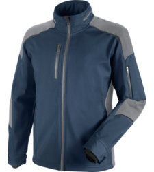 Photo de veste softshell de travail cetus würth modyf marine/grise
