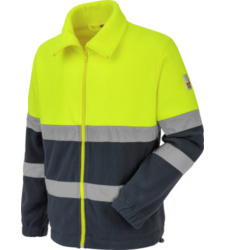 Photo de Polaire de travail Würth MODYF haute-visibilité jaune/marine