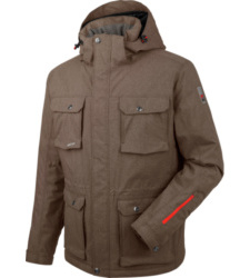 Veste fonctionnelle et durable pour tous les temps, coupe-vent et imperméable, grand confort, détails pratiques.