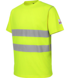 Photo de Tee-shirt de travail microporeux Würth MODYF haute-visibilité jaune