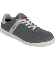 Chaussures de travail grises S1P, en microfibre légère, respirante, chaussures de sport pour le travail, look moderne, embout en acier, pour les artisans.