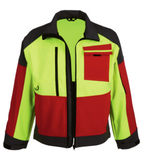 Funktionelle Forst Softshelljacke in Rot mit praktischen Taschen Funktionelle & praktische Softshelljacke in Rot für die