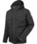 Softshelljacke für die Arbeit im Winter, Farbe Schwarz, wasserabweisend & atmungsaktiv, mit abnehmbarer Kapuze