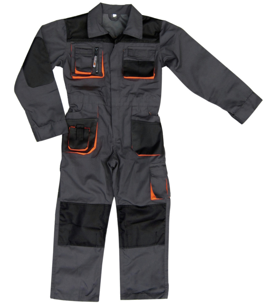 Kinderkleidung Overall grau orange strapazierfähig Modyf