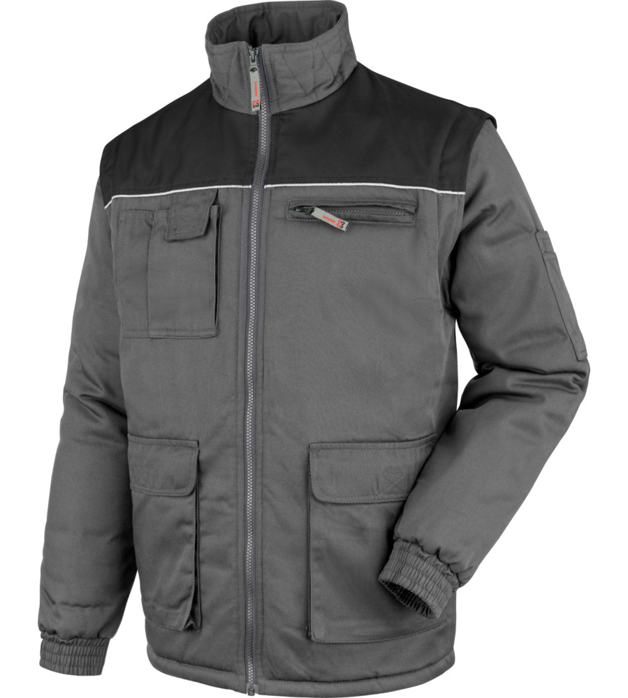 Blouson de travail manches amovibles Classic gris