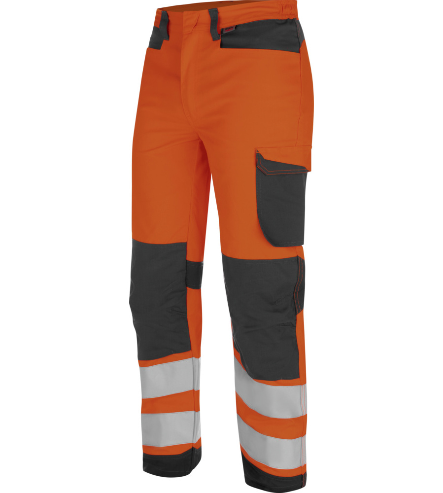 Pantalon de travail Fluo Haute-Visibilité Würth MODYF Orange/Anthracite