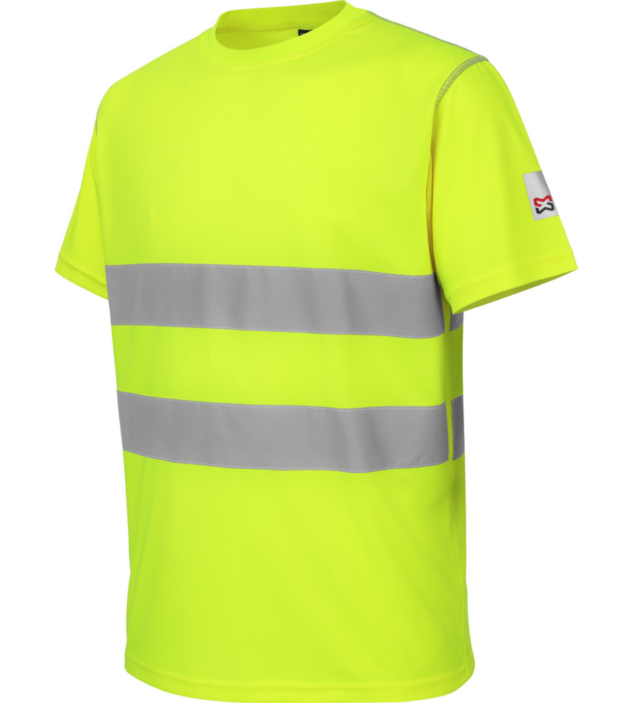 Tee-shirt de travail microporeux Würth MODYF haute-visibilité jaune