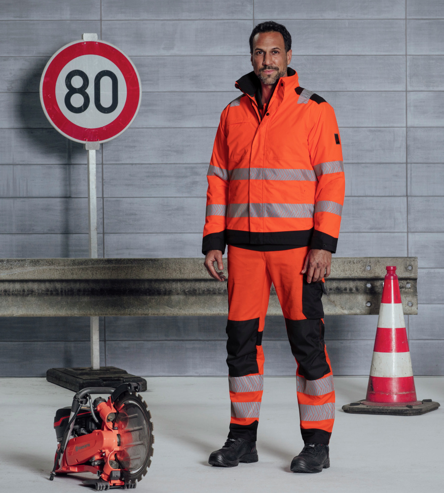 Short Travail Homme Bermuda Travail Würth MODYF Orange Fluo