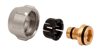Raccordo dritto per Polietilene 20x1/2 femmina a compressione PN16 Raccordo dritto per Polietilene 20x1/2 femmina a compressione PN16